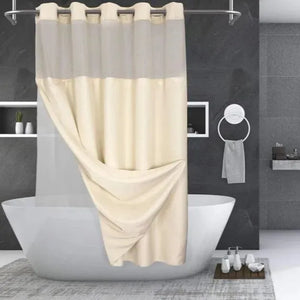 GOSC Collection Hookless and Weighted Shower Curtains 2 PK - Rifz Textiles Inc
