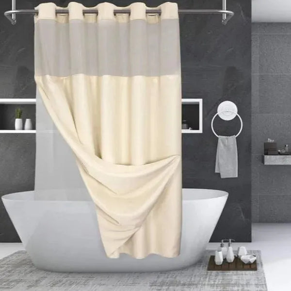 GOSC Collection Hookless and Weighted Shower Curtains 2 PK - Rifz Textiles Inc