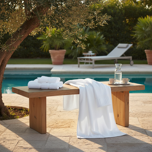 GOS Collection Premium Ring Spun Cotton Towels with Piano Key Pattern - Rifz Textiles Inc