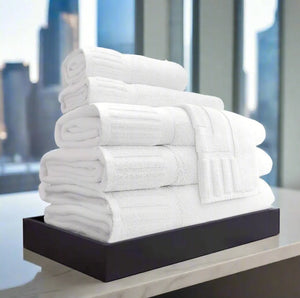 GOS Collection Premium Ring Spun Cotton Towels with Piano Key Pattern - Rifz Textiles Inc