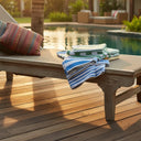 GOT Collection Tropical Stripe Pool Towels 6 PK - Rifz Textiles Inc