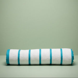 GPH Collection Horizontal Stripes Pool Towels Aqua - Rifz Textiles Inc