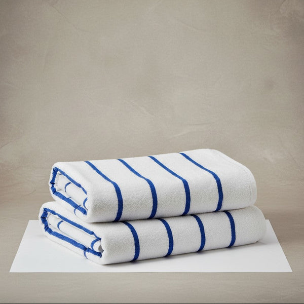 GPH Collection Horizontal Stripes Pool Towels Blue - Rifz Textiles Inc