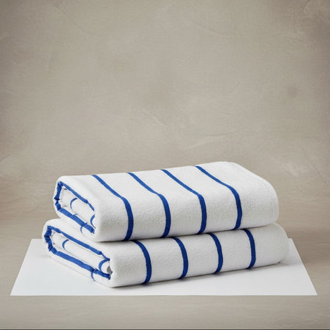 GPH Collection Horizontal Stripes Pool Towels Blue - Rifz Textiles Inc