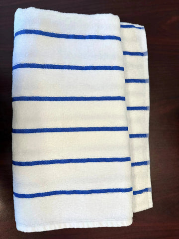 GPH Collection Horizontal Stripes Pool Towels Blue - Rifz Textiles Inc