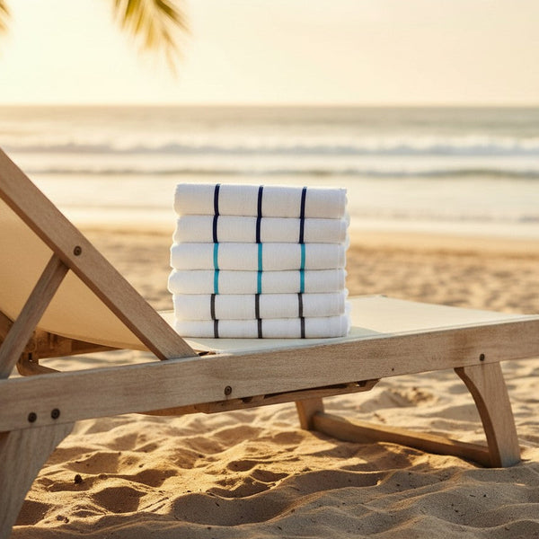GPH Collection Horizontal Stripes Pool Towels - Rifz Textiles Inc