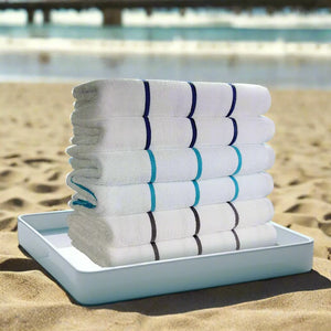 GPH Collection Horizontal Stripes Pool Towels - Rifz Textiles Inc