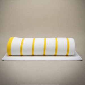 GPH Collection Horizontal Stripes Pool Towels Yellow - Rifz Textiles Inc