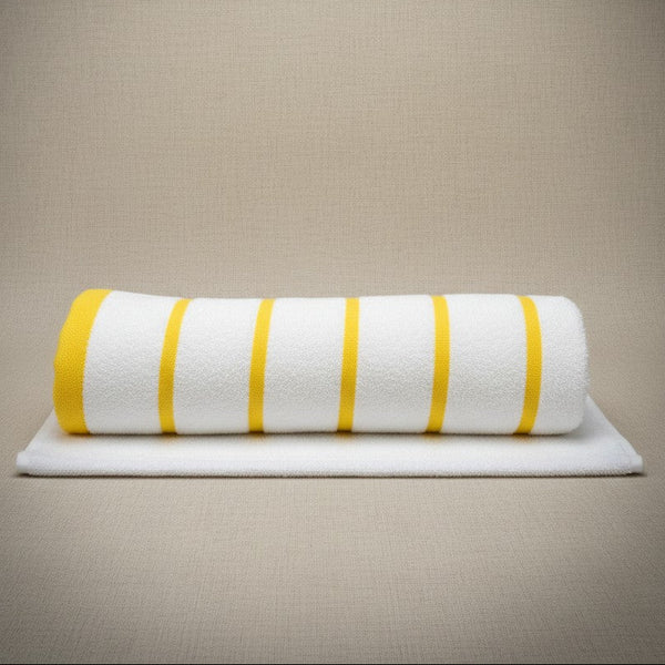 GPH Collection Horizontal Stripes Pool Towels Yellow - Rifz Textiles Inc