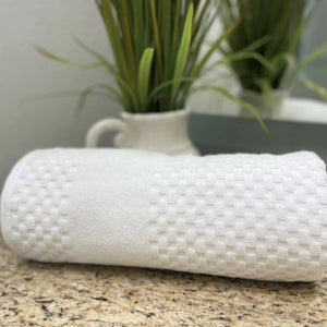 GTY Collection Zero Twist Premium Towels All over Checker Design - Rifz Textiles Inc