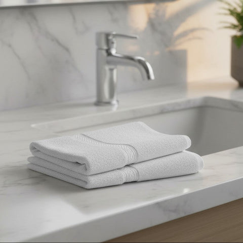 GVZ Collection 100% ELS Cotton Towels White - Rifz Textiles