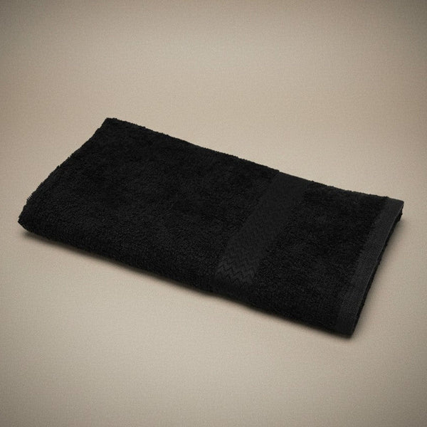 ISC Collection Premium Dyed Lightweight Black Towels - Rifz Textiles Inc