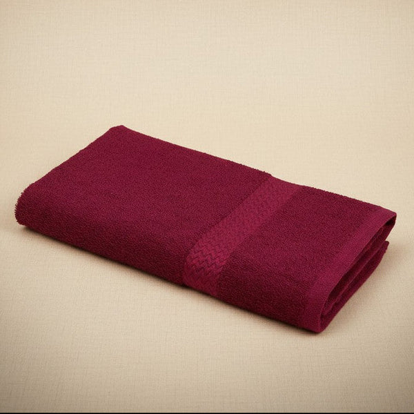 ISC Collection Premium Dyed Lightweight Burgundy Towels - Rifz Textiles Inc
