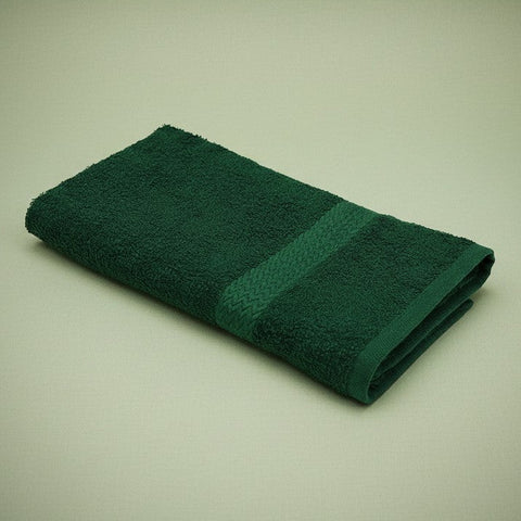 ISC Collection Premium Dyed Lightweight Hunter Green Towels - Rifz Textiles Inc