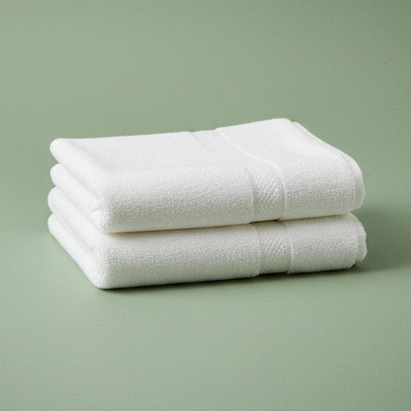 KPS Collection 100% Premium Ring Spun Cotton White Hand Towels - Rifz Textiles Inc