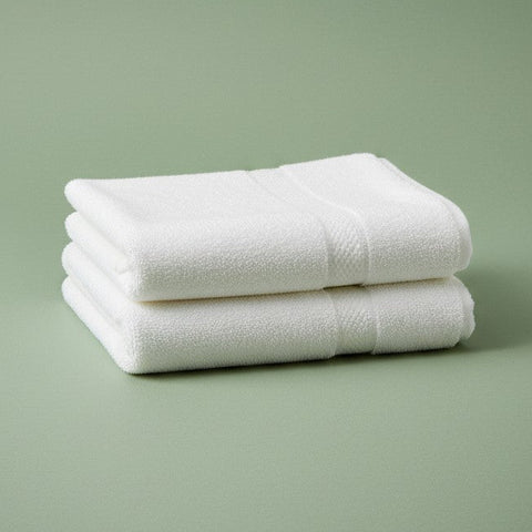 KPS Collection 100% Premium Ring Spun Cotton White Hand Towels - Rifz Textiles Inc