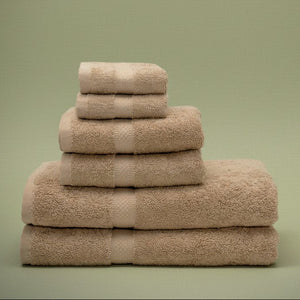 KPS Collection 100% Premium Ring Spun Cotton Beige Towels - Rifz Textiles Inc