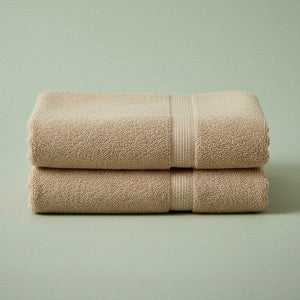 KPS Collection 100% Premium Ring Spun Cotton Beige Bath Towels - Rifz Textiles Inc