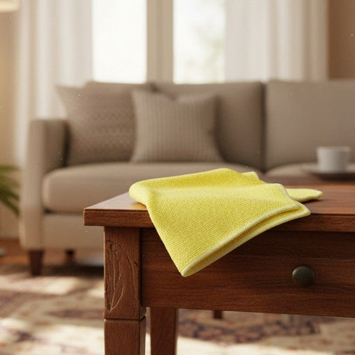 KS Collection Yellow Microfiber Cloths By Rifz Textiles