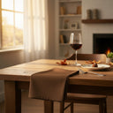 MJS 100% Spun Polyester 1 PLY Table Linens Napkins Chocolate - Rifz Textiles Inc