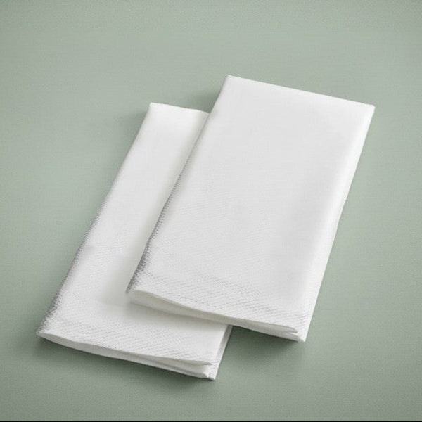 MJS 100% Spun Polyester 2 PLY Table Linens Birdseye Pattern Napkins - Rifz Textiles Inc