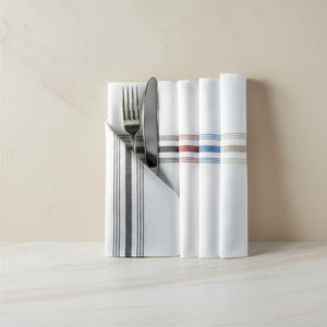 MJS 100% Spun Polyester 2 PLY Table Linens Bistro Napkins - Rifz Textiles Inc