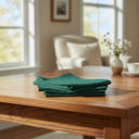 MJS 100% Spun Polyester 2 PLY Table Linens Napkins Hunter Green - Rifz Textiles Inc