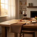 MJS 100% Spun Polyester 2 PLY Table Linens Napkins Chocolate - Rifz Textiles Inc