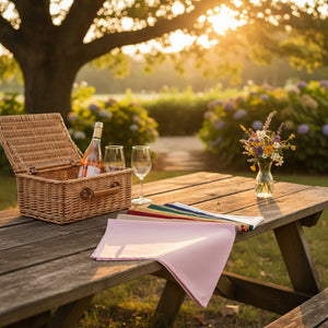 MJS 100% Spun Polyester 2 PLY Table Linens Napkins Dusty Rose - Rifz Textiles Inc