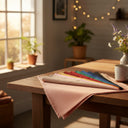 MJS 100% Spun Polyester 2 PLY Table Linens Napkins Peach - Rifz Textiles Inc