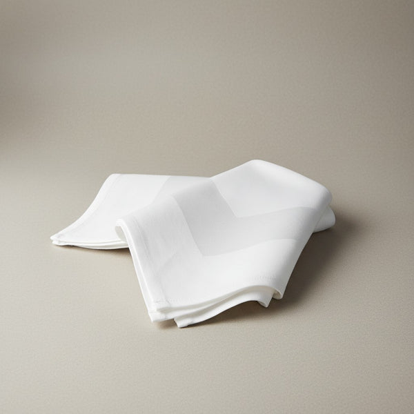 MJS 100% Spun Polyester 2 PLY Table Linens Satin Band Napkins - Rifz Textiles Inc