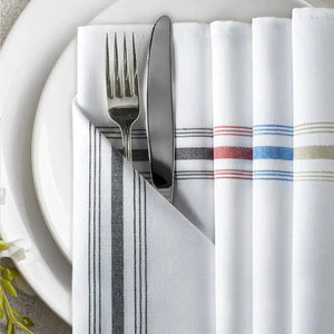 MJS 100% Spun Polyester 2 PLY Table Linens Bistro Napkins - Rifz Textiles Inc