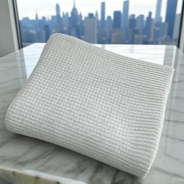 Microcheck Cotton Thermal Blanket - Rifz Textiles 