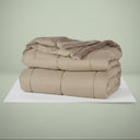 Microfiber Down Alternative Comforter Mocha - Rifz Textiles Inc