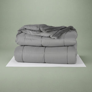 Microfiber Down Alternative Comforter Smoke - Rifz Textiles Inc