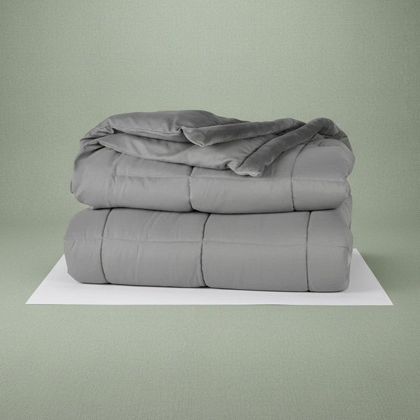 Microfiber Down Alternative Comforter Smoke - Rifz Textiles Inc