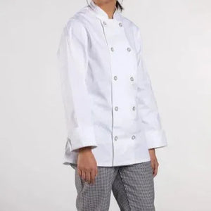 Cotton Twill Women Chef Coat 2 PK - Rifz Textiles Inc