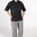 Poplin Cotton Blend Pro-vent Short Sleeve Chef Coat 2 PK - Rifz Textiles Inc