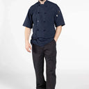 Poplin Cotton Blend Pro-vent Short Sleeve Chef Coat 2 PK - Rifz Textiles Inc