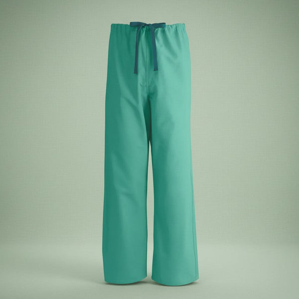 Poplin Weave Reversible Scrubs Bottom in Jade color - Rifz Textiles Inc