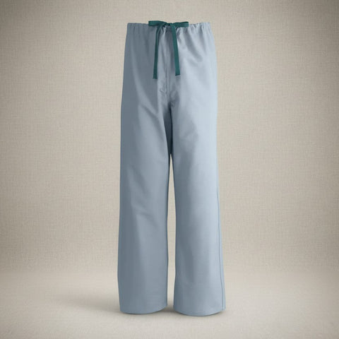 Poplin Weave Reversible Scrubs Bottom in Misty Green color - Rifz Textiles Inc