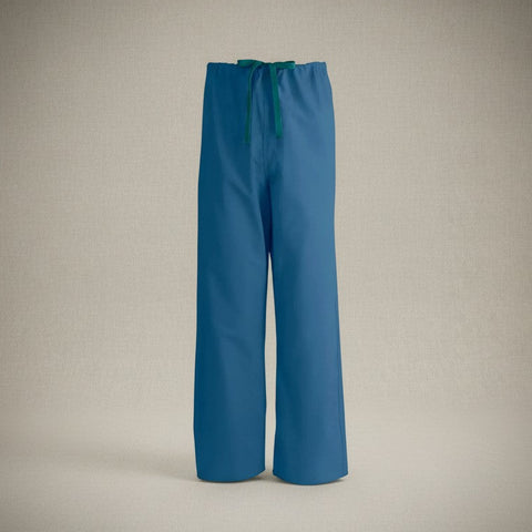 Poplin Weave Reversible Scrubs Bottom in Navy Blue color - Rifz Textiles Inc