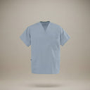 Poplin Weave Reversible Scrubs Top in Misty Green color - Rifz Textiles Inc