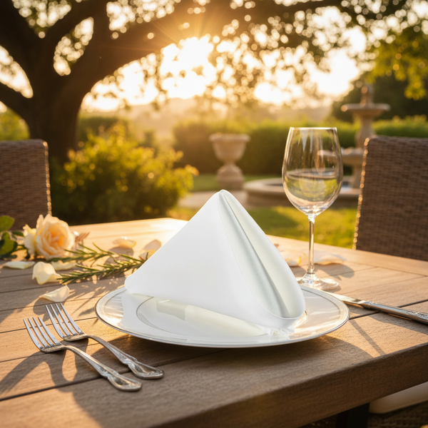 Satin Band Blended Table Linens - Rifz Textiles Inc