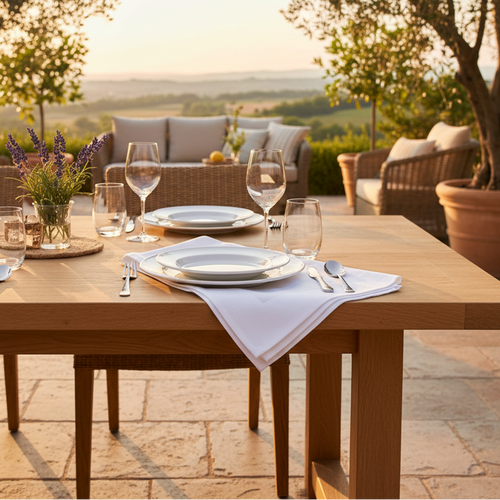 Satin Band Blended Table Linens - Rifz Textiles Inc