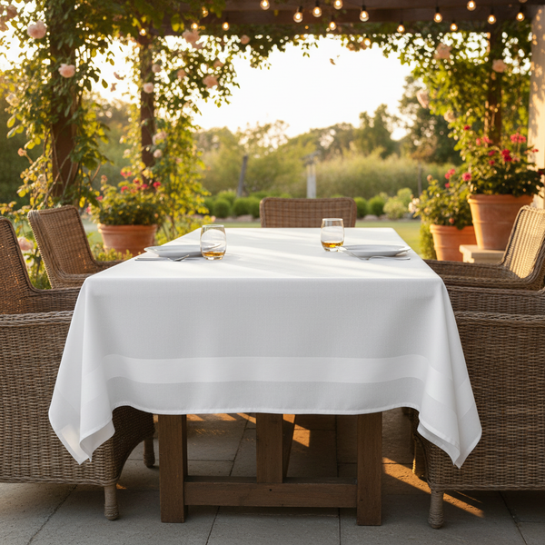 Satin Band Blended Table Linens - Rifz Textiles Inc