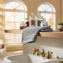 Spa & Salon Collection Silver Vat Dyed Cotton Hand Towels By Rifz Textiles 