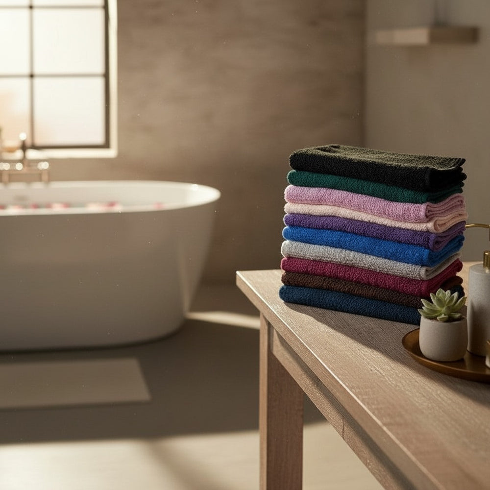 Spa & Salon Collection Vat Dyed Cotton Hand Towels By Rifz Textiles 