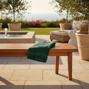 Spa & Salon Collection Hunter Green Vat Dyed Cotton Hand Towels By Rifz Textiles 