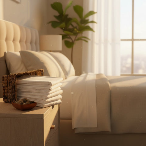 T-180 Blended Elite Collection Blended White Sheets - Rifz Textiles Inc